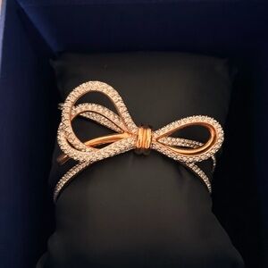 Swarovski Lifelong Bow Bangle Bracelet